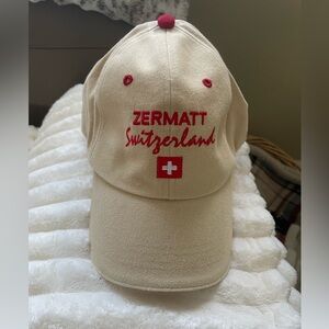 Zermatt Switzerland Cream Ball Cap- Like New!